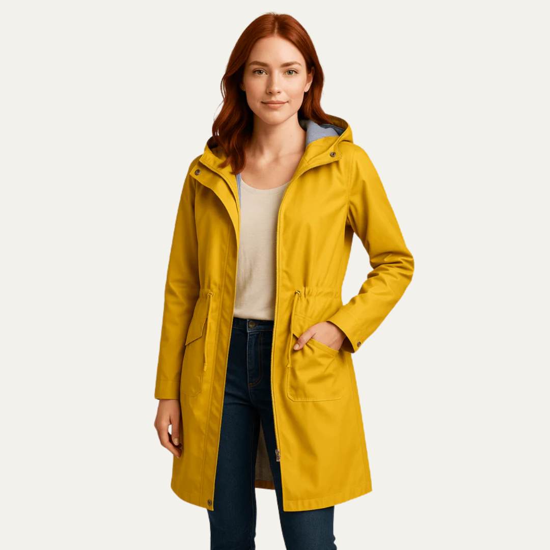 VogeLuxe | Women’s Drawstring Waist Hooded Anorak Jacket