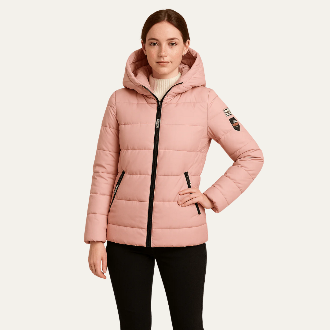 VogeLuxe | Women’s Sporty Hooded Puffer