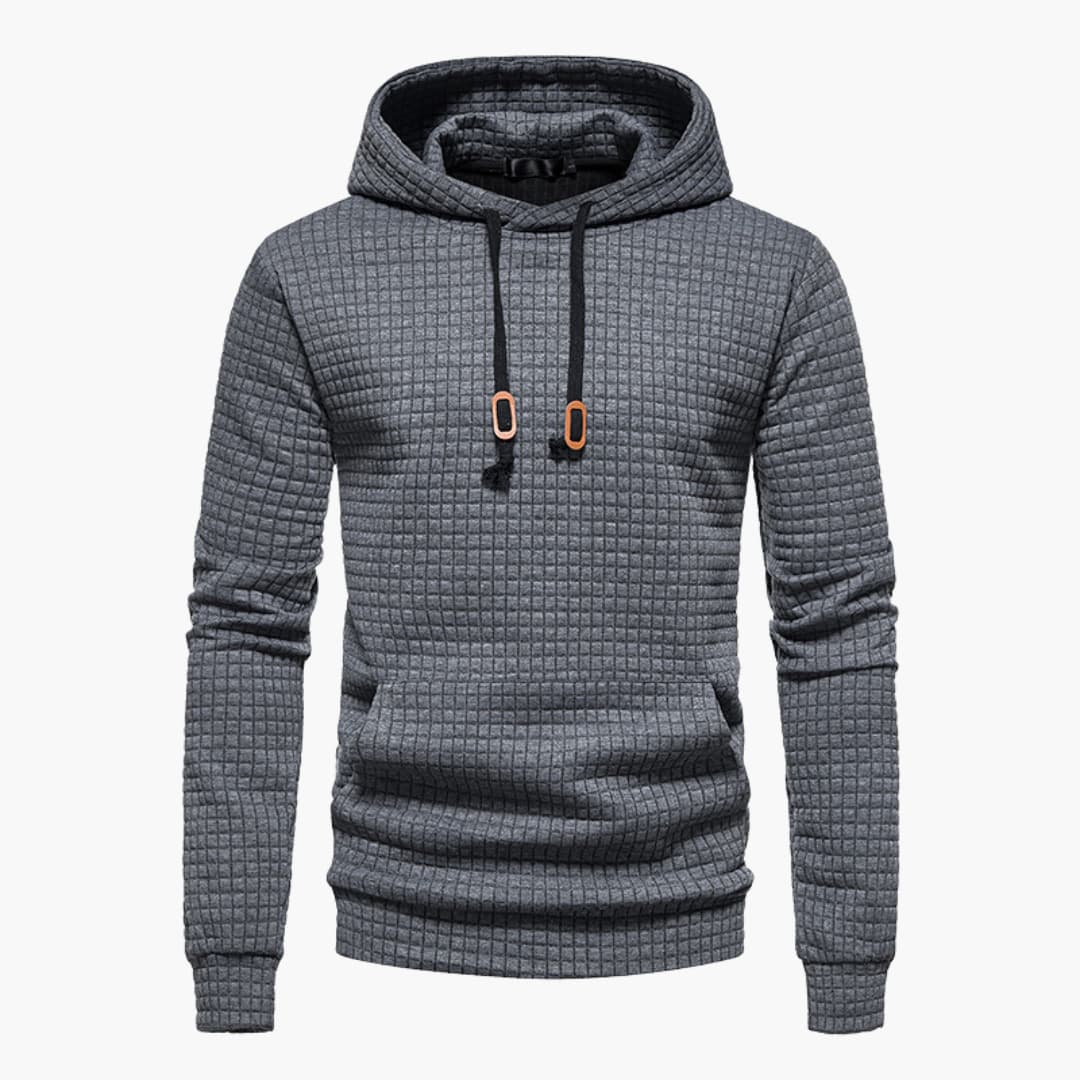 Warm Mens Hooded Sweatshirt with Graphic Print Design