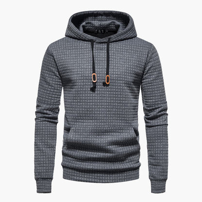 Warm Mens Hooded Sweatshirt with Graphic Print Design