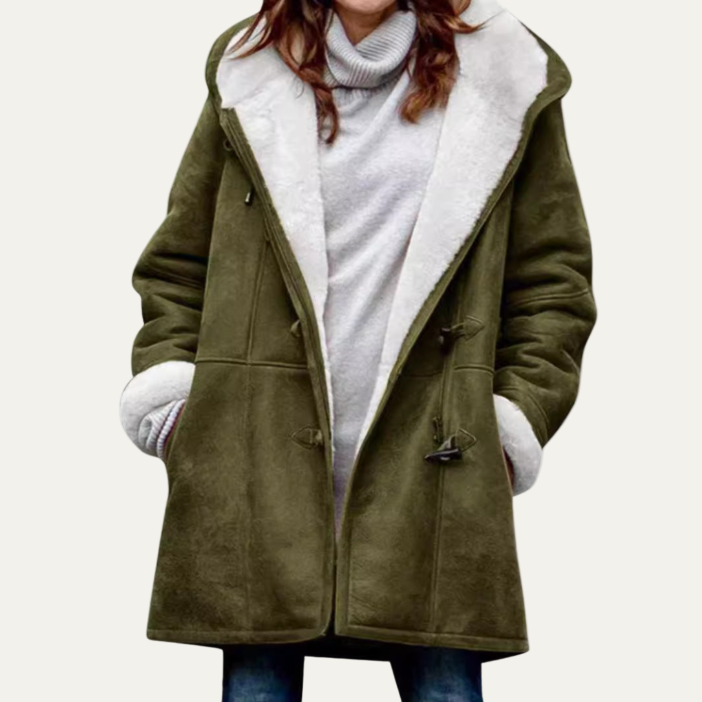 VogeLuxe | Women’s Warm Furry Lapel Button Jacket