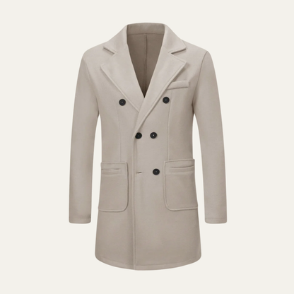 VogeLuxe | Men’s Double-Breasted Peacoat