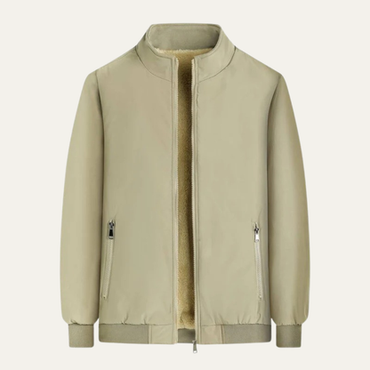 VogeLuxe | Men’s Warm Faux Fur Lined Flight Jacket