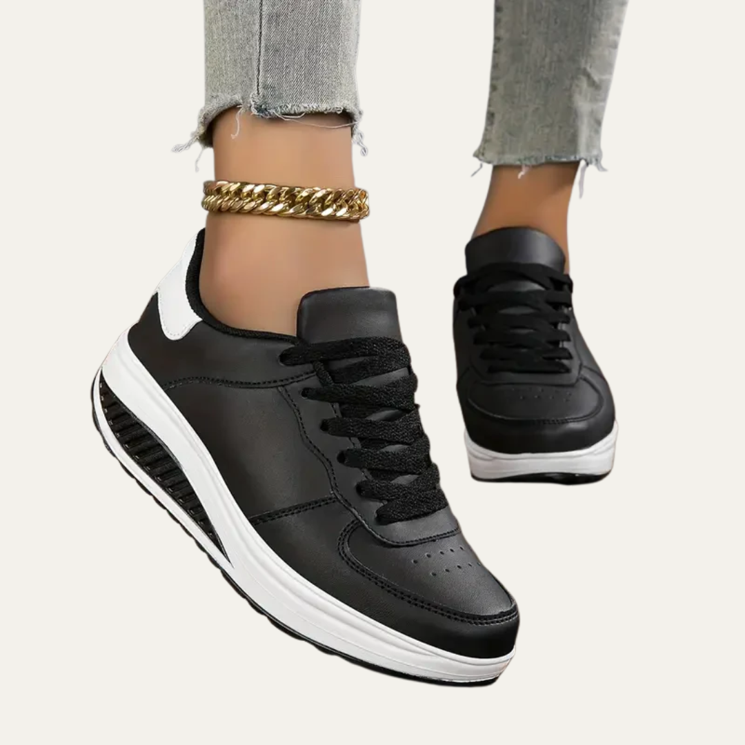 VogeLuxe | Women’s Chunky Platform Mesh Panel Sneakers
