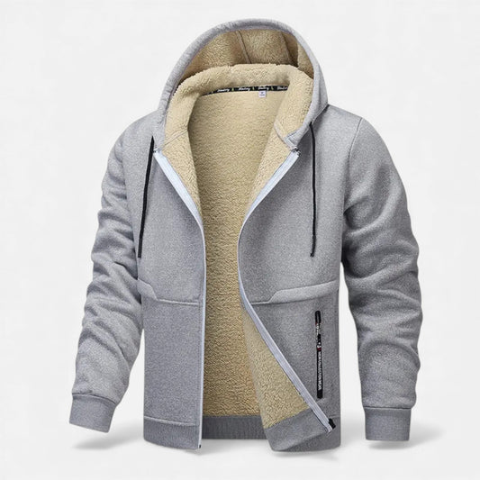 Warm Men's Fleece Lined Winter Jacket - VogeLuxe