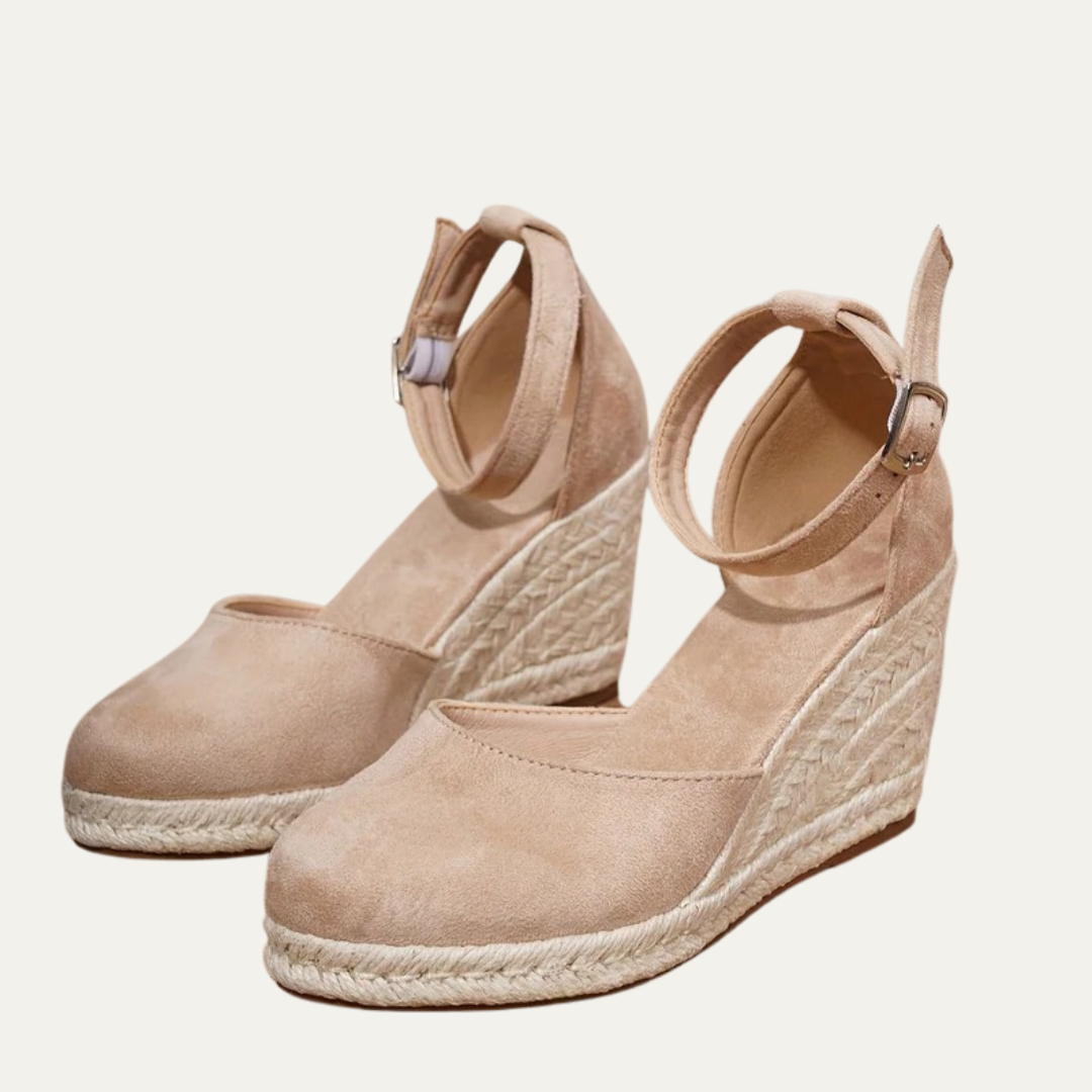 VogeLuxe | Women’s Closed Toe Espadrille Wedge Sandals