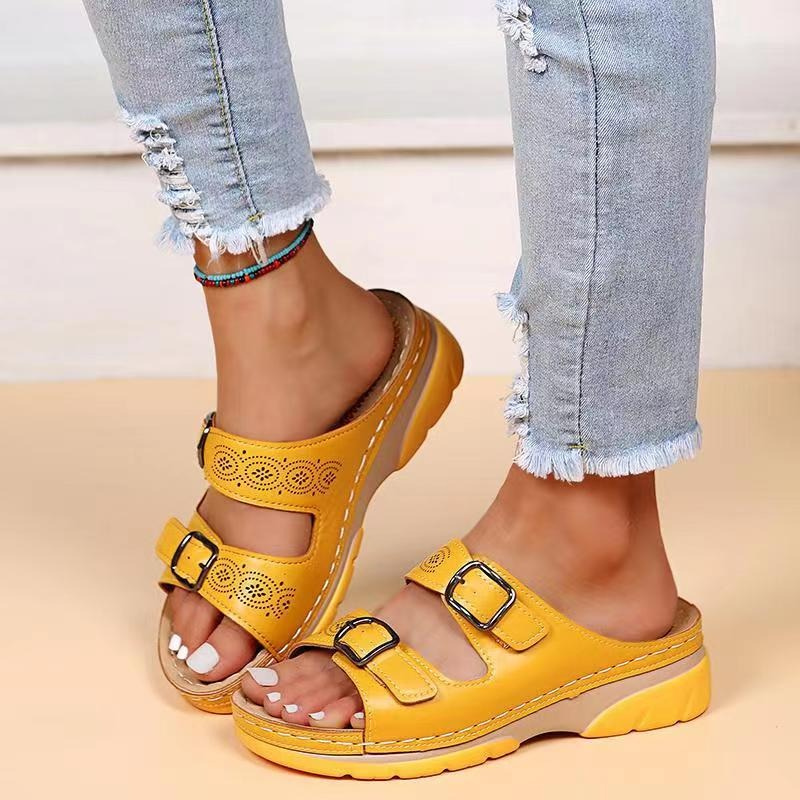 Comfortable Leather Orthotic Sandals