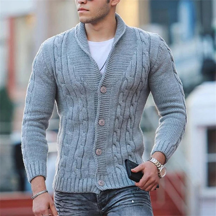 Men's Cozy Relaxed Fit Winter Sweater Cardigan