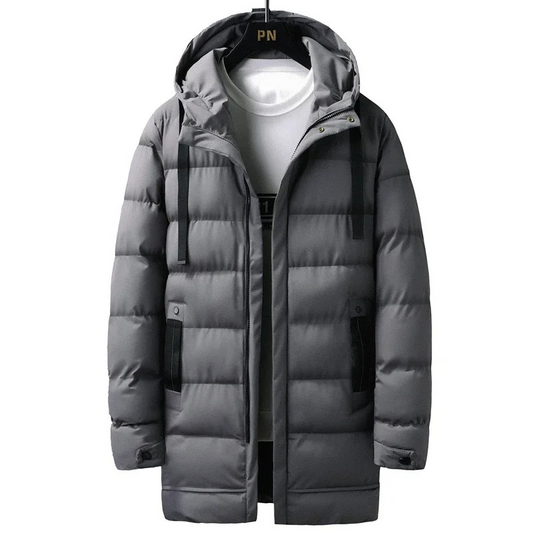 Warm Winter Puffer Coat for Men - VogeLuxe