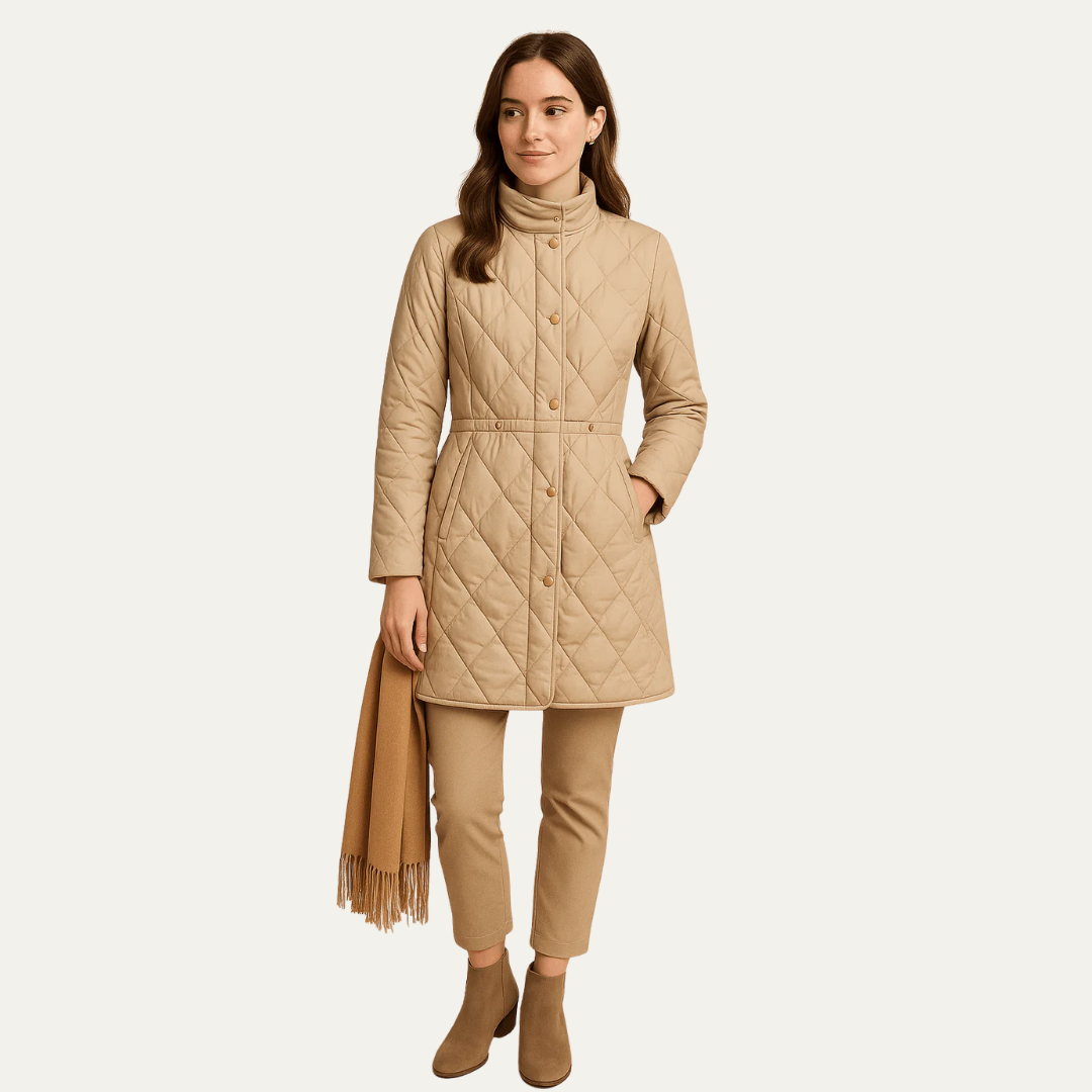 VogeLuxe | Women’s Mid-Length Quilted Jacket