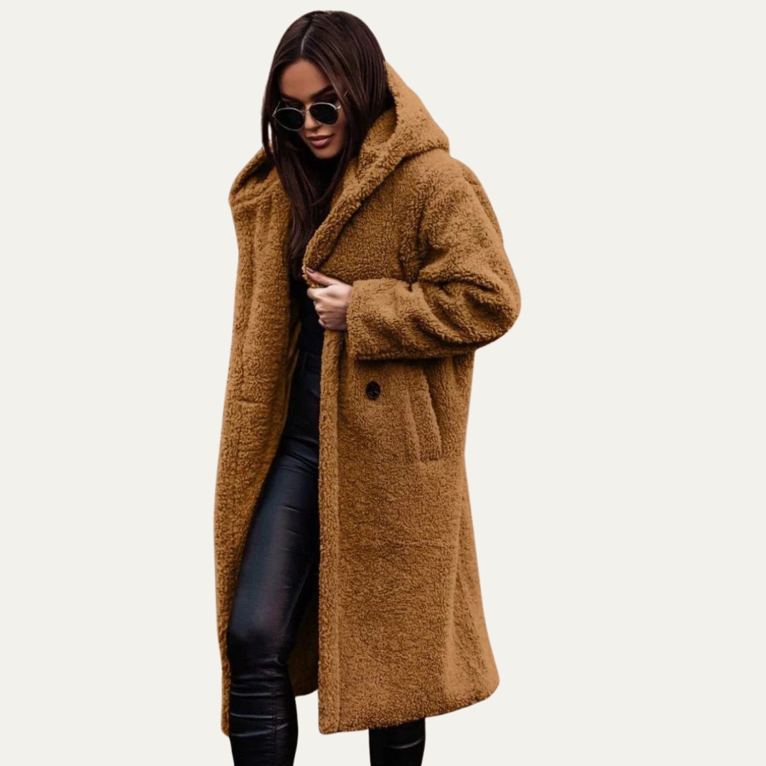 VogeLuxe | Women’s Oversized Long Teddy Coat