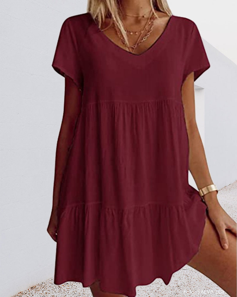 Lightweight Short Sleeve Women's Sundress