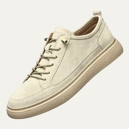 VogeLuxe | Men’s Textured Suede Derby Platform Sneakers