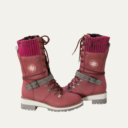 VogeLuxe | Women’s Mid Calf Winter Boots with Hiking Design