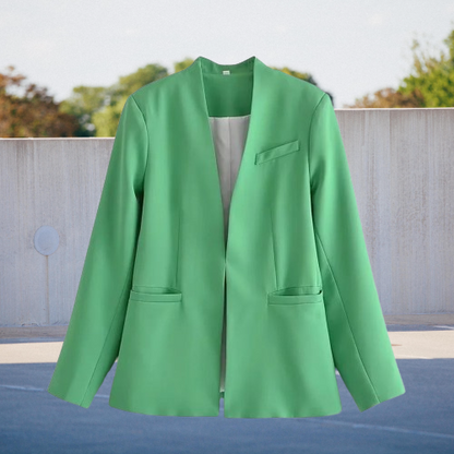 Relaxed Fit Women's Blazer with Pockets