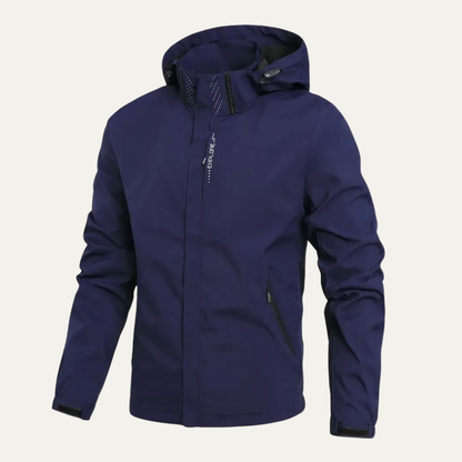 VogeLuxe | Men’s Waterproof Windproof High Neck Outdoor Shell Jacket