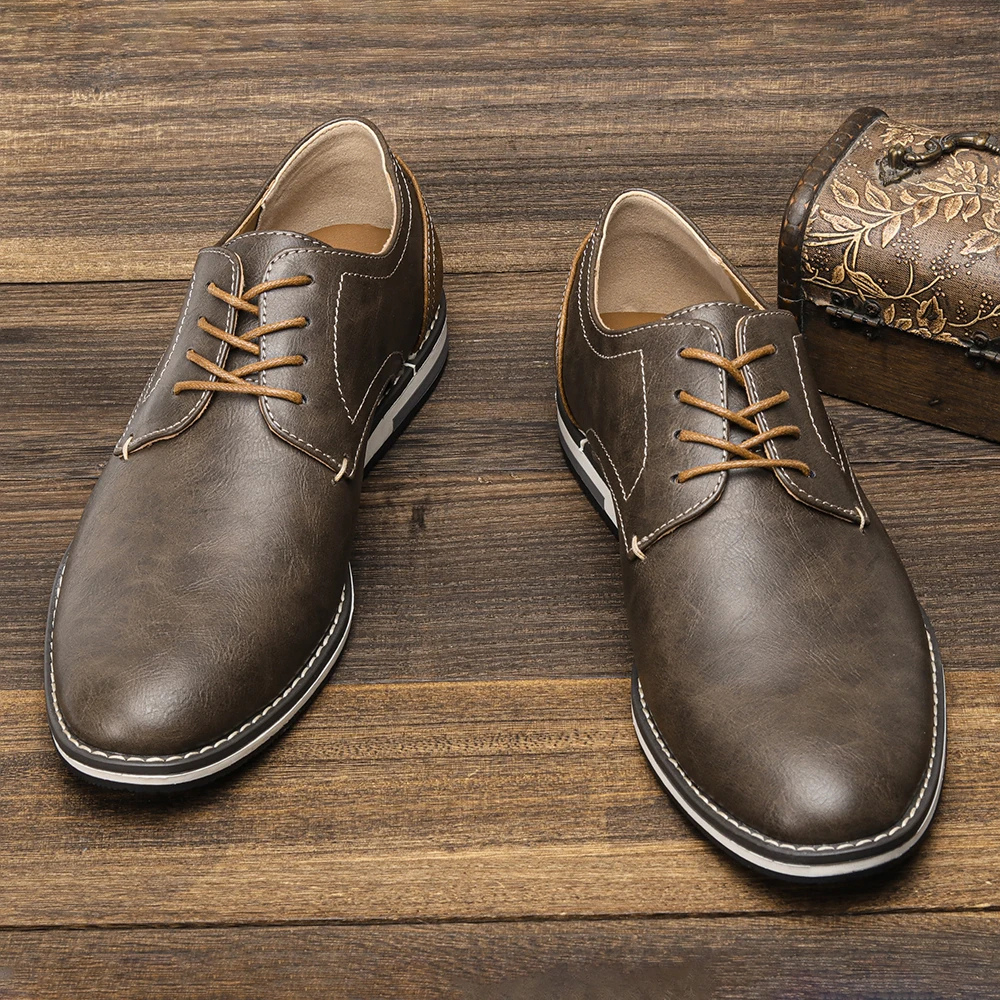 Men's Breathable Casual Shoes with Flexible Outsole - BritishElegance