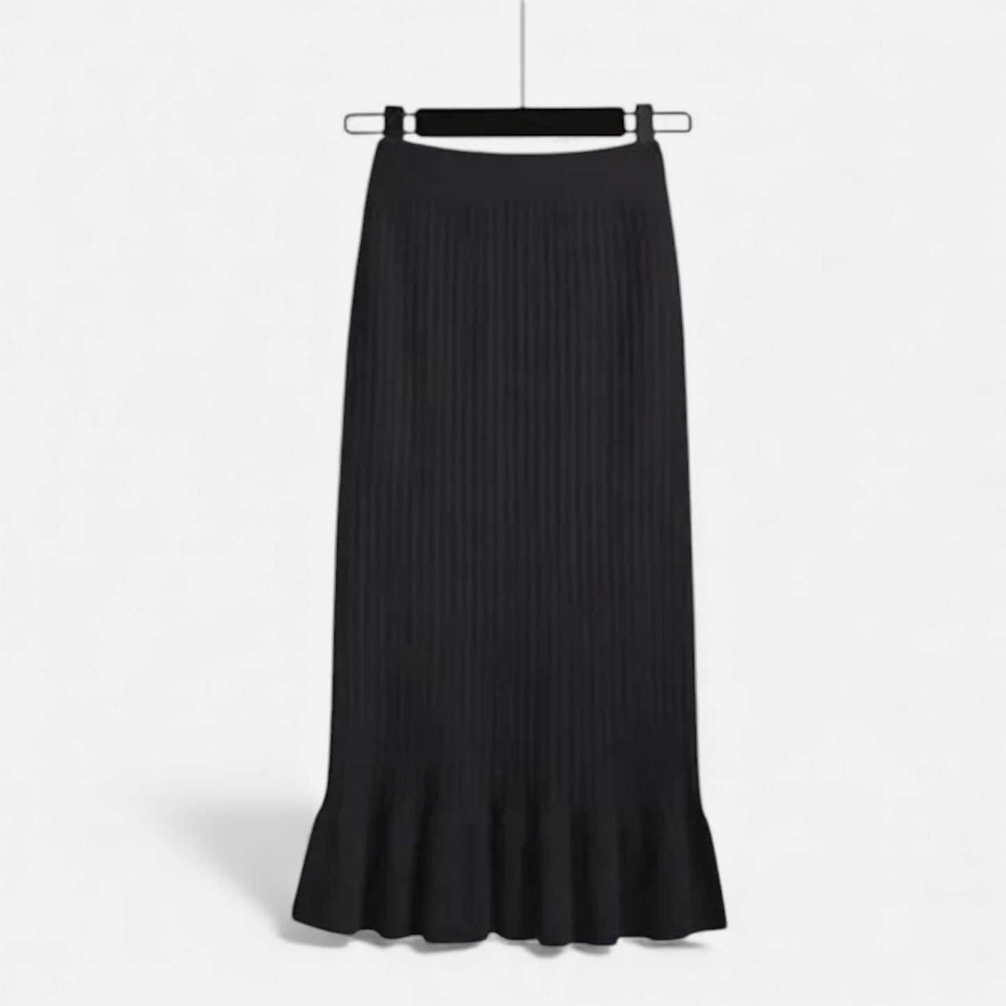 Comfortable High Waist Knit Mini Skirt