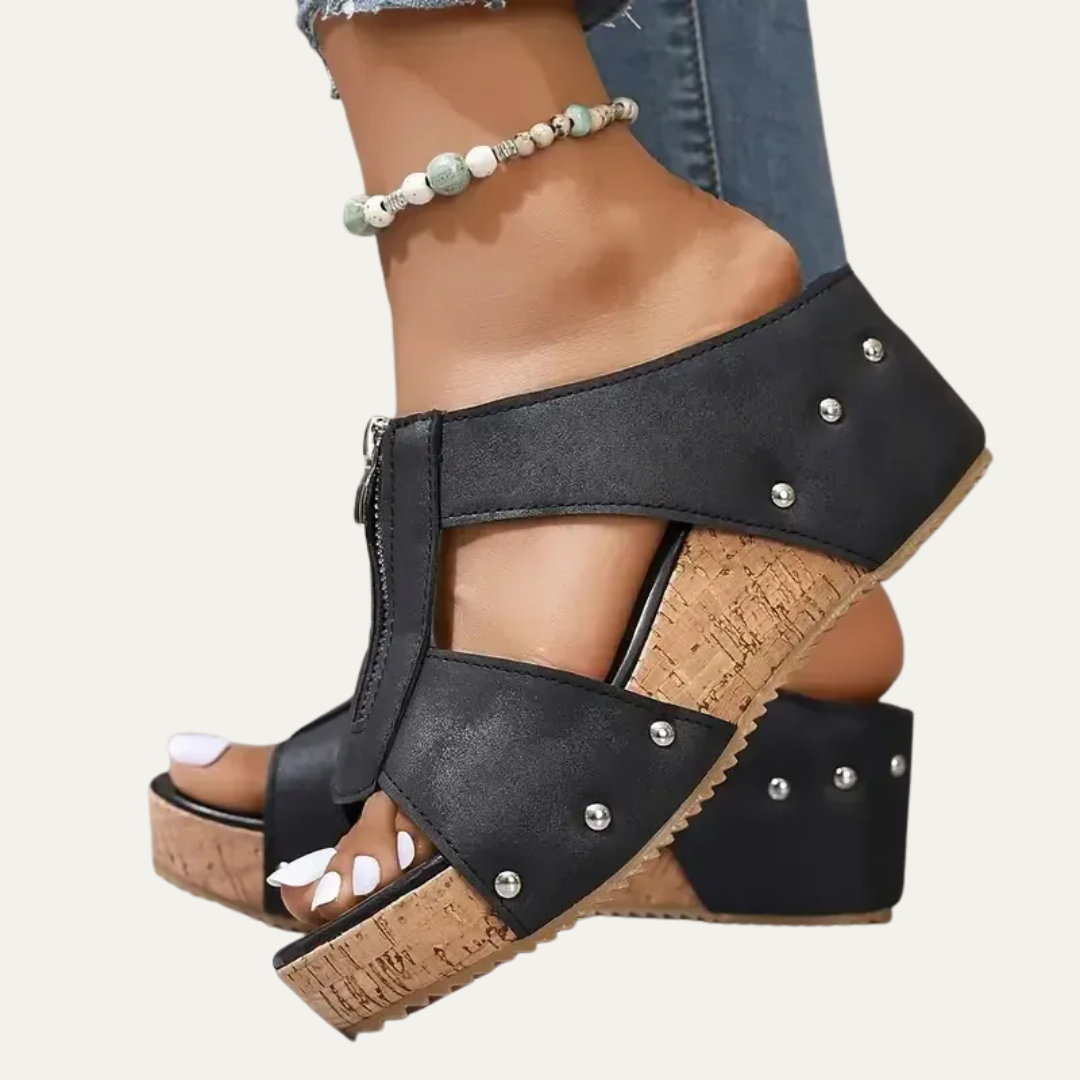 VogeLuxe | Women’s Open Toe Platform Wedge Sandals