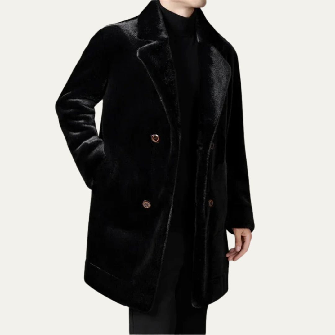 VogeLuxe | Men’s Luxurious Faux Fur Coat