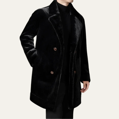 VogeLuxe | Men’s Luxurious Faux Fur Coat