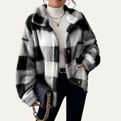 VogeLuxe | Women’s Oversized Plaid Shacket