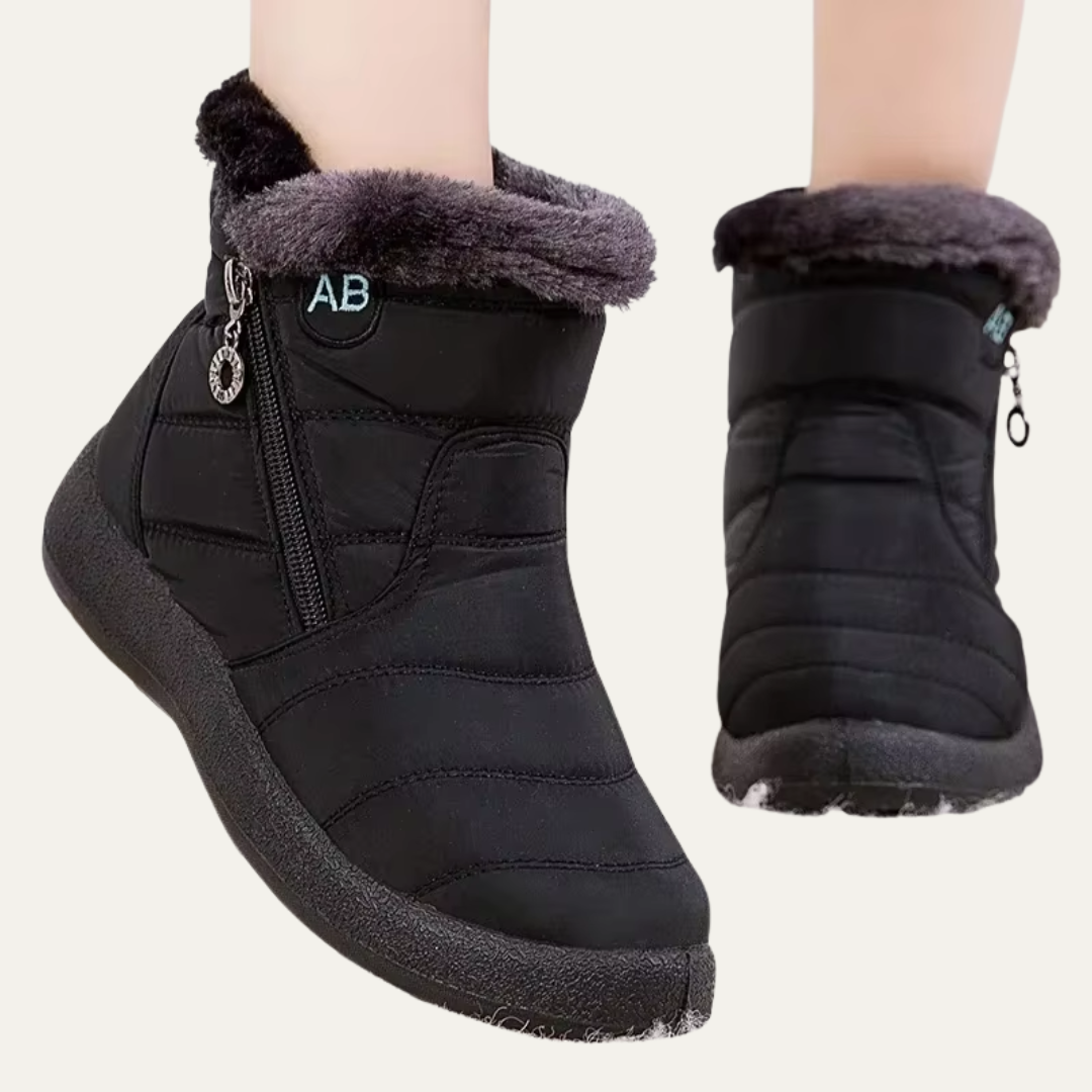 VogeLuxe | Women’s Water Resistant Faux Fur Lined Puffer Ankle Boots