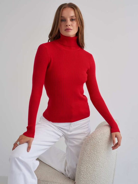Women's Warm Crew Neck Knit Sweater