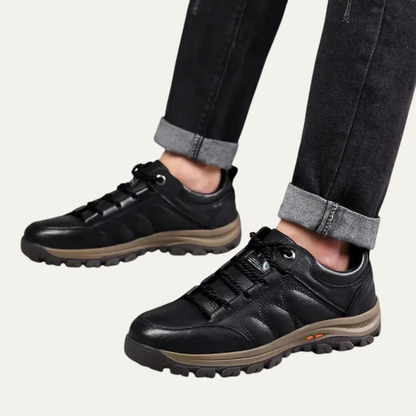 VogeLuxe | Men’s Casual Pebbled Leather Walking Shoes