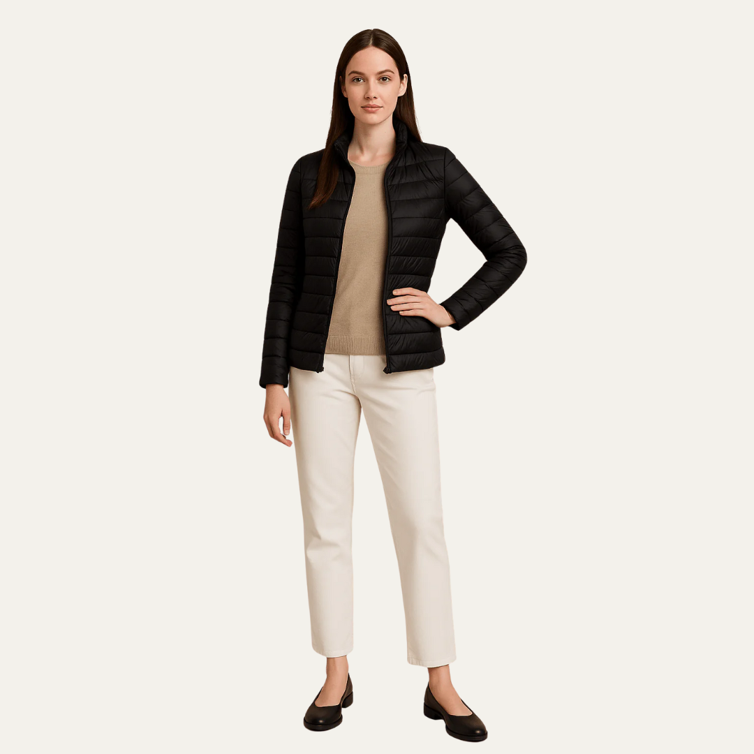 VogeLuxe | Women’s Slim Fit Hip-Length Puffer Jacket