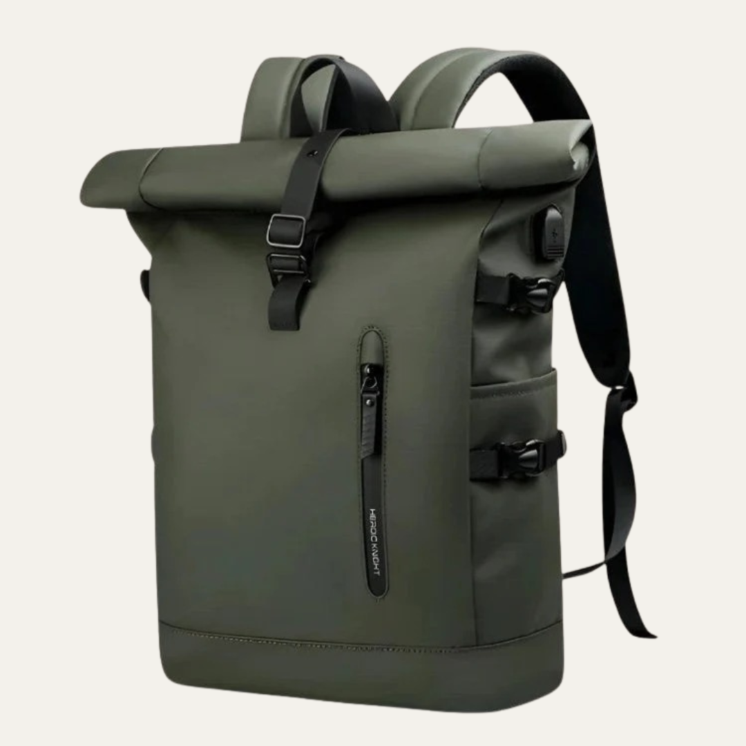 VogeLuxe | Men’s Minimalist Roll Top Urban Backpack