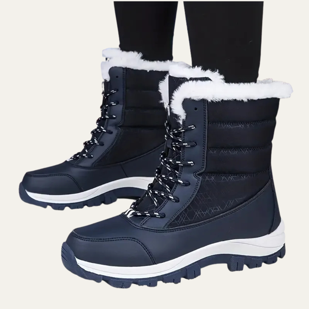 VogeLuxe | Women’s Waterproof Quilted Mid Calf Cold Weather Boot