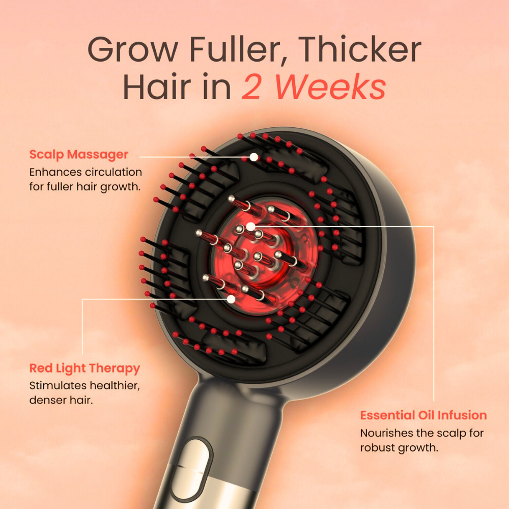 Portable Hair Massager Brush for Relaxation - BritishElegance