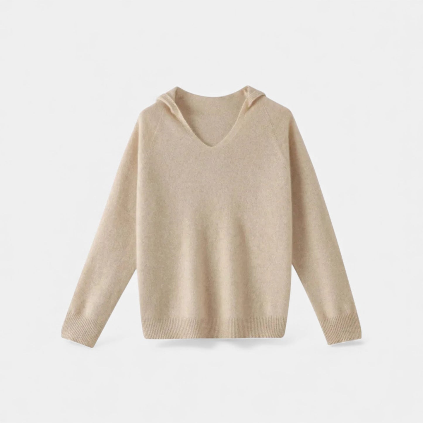 Cozy Women's Oversized Wool Knit Hooded Sweater