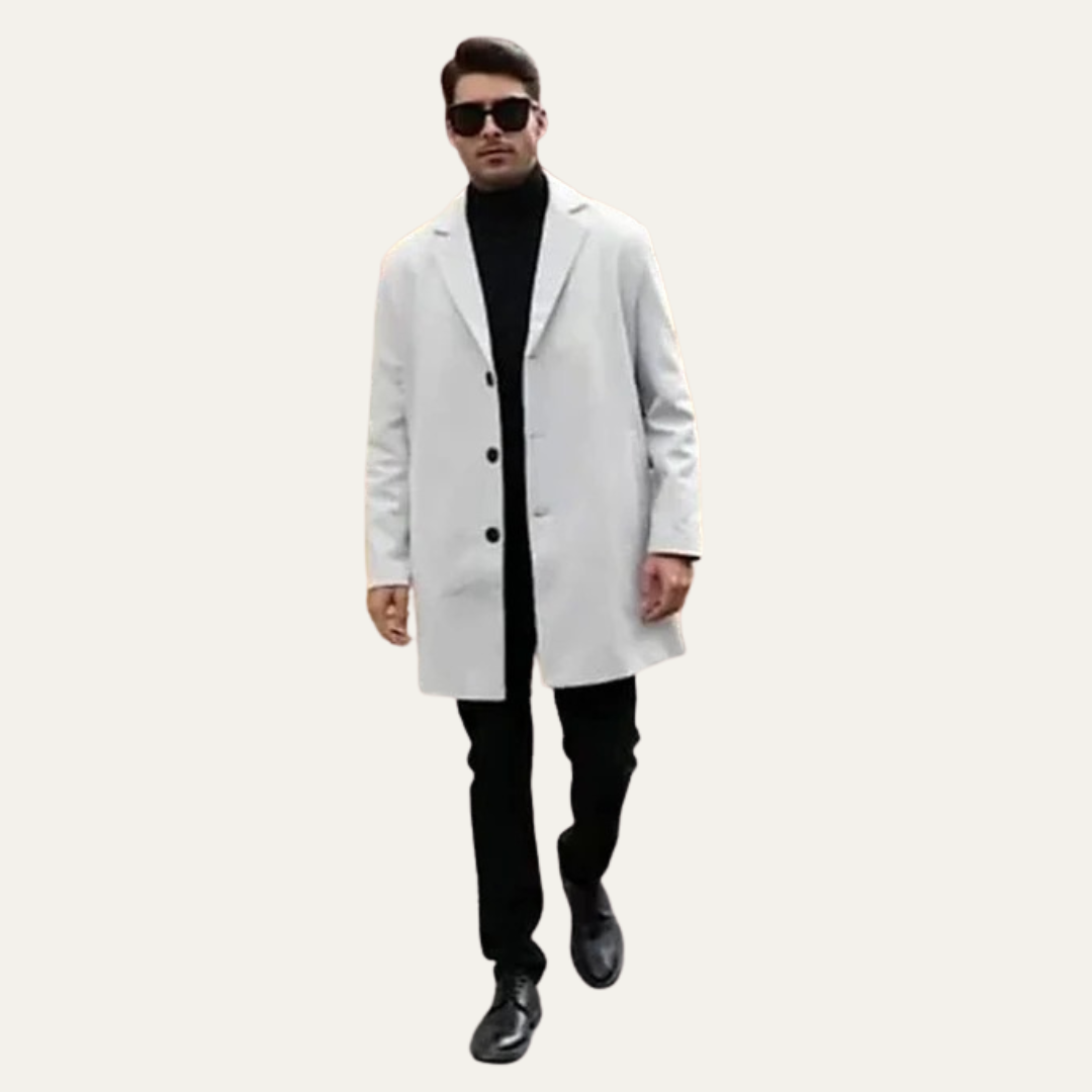 VogeLuxe | Men’s Winter Classic Three Button Overcoat