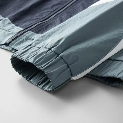VogeLuxe | Men’s Lightweight Color Block Windbreaker Jacket