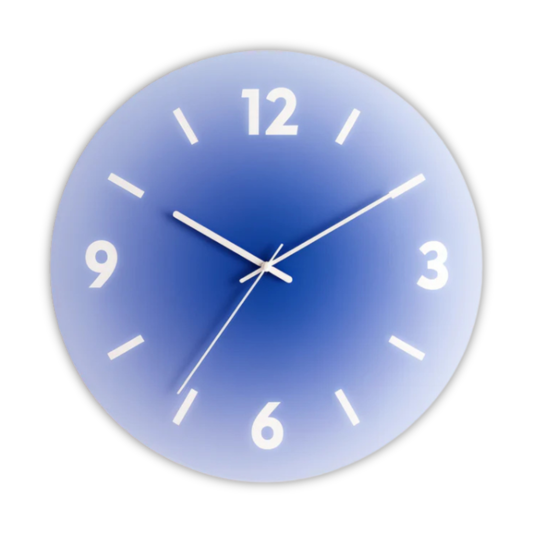 Modern Silent Glass Wall Clock