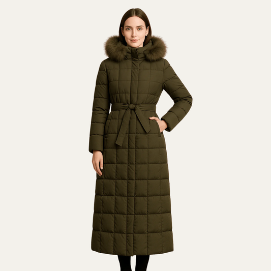 VogeLuxe | Women’s Elegant Maxi Puffer Coat