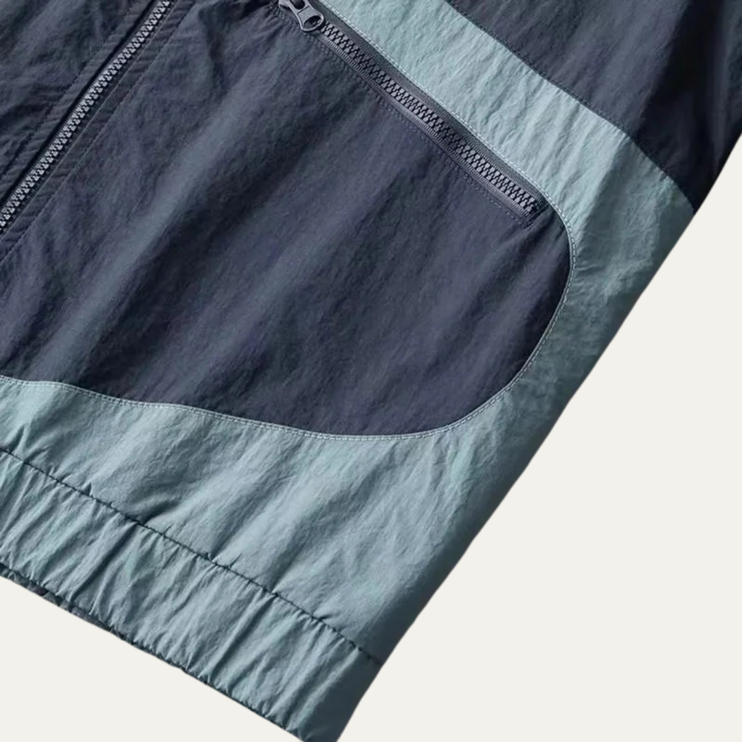 VogeLuxe | Men’s Active Colorblock Windbreaker
