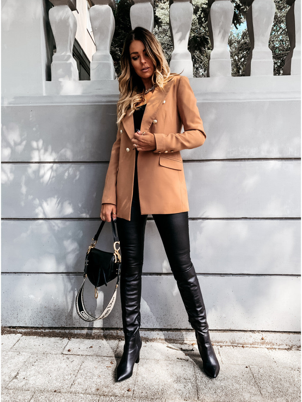 Classic Fit Ladies Jacket with Buttons - VogeLuxe