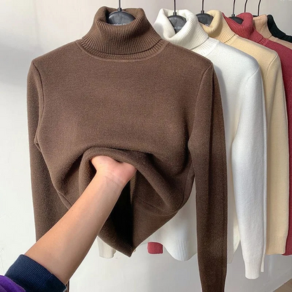 Cozy Women's Fleece Lined Winter Sweater
