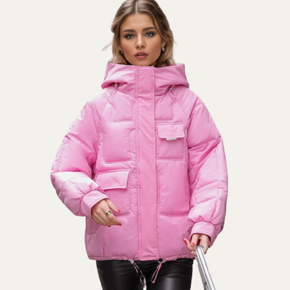 VogeLuxe | Women’s Utility Cropped Puffer Jacket