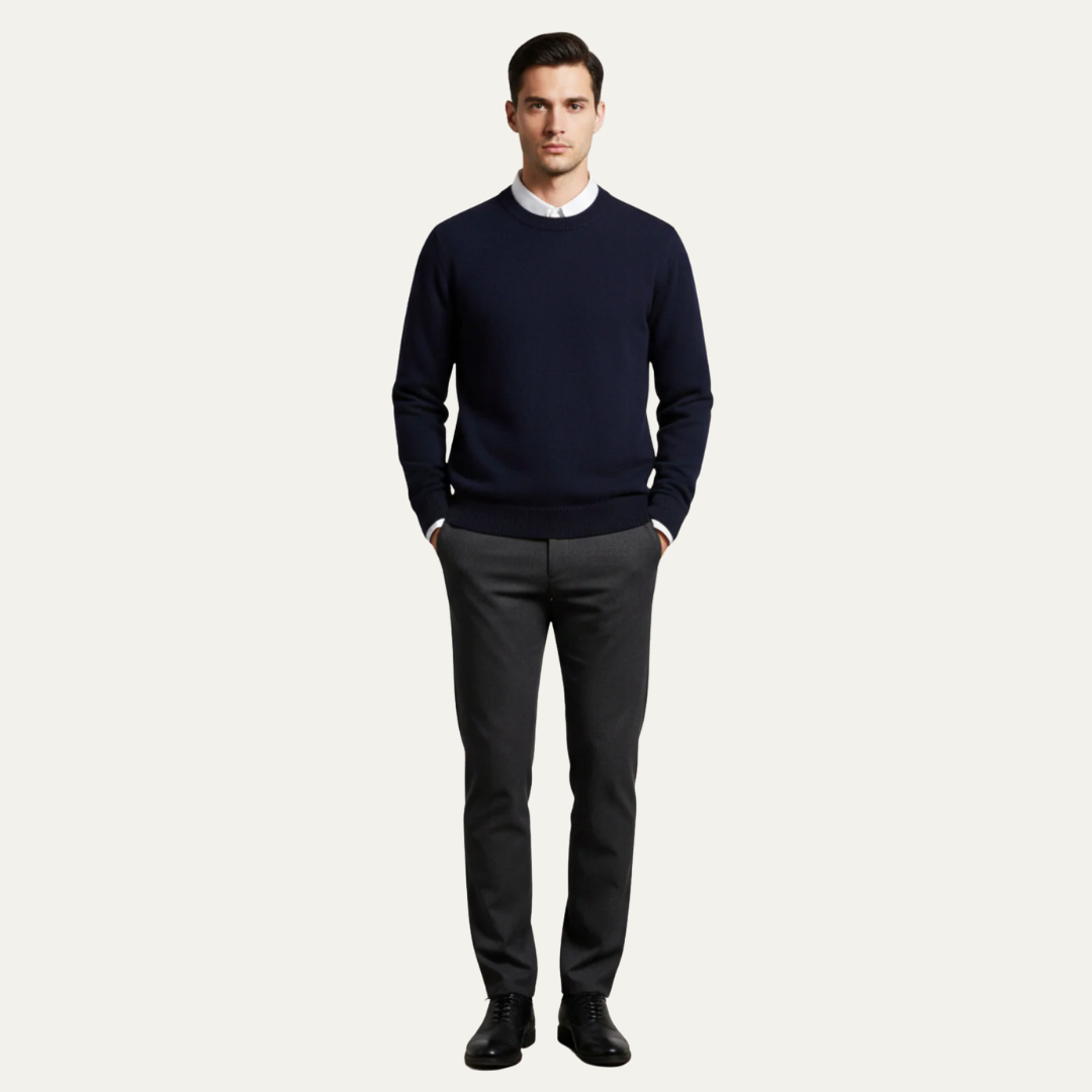 VogeLuxe | Men’s Fine Knit V Neck Cardigan