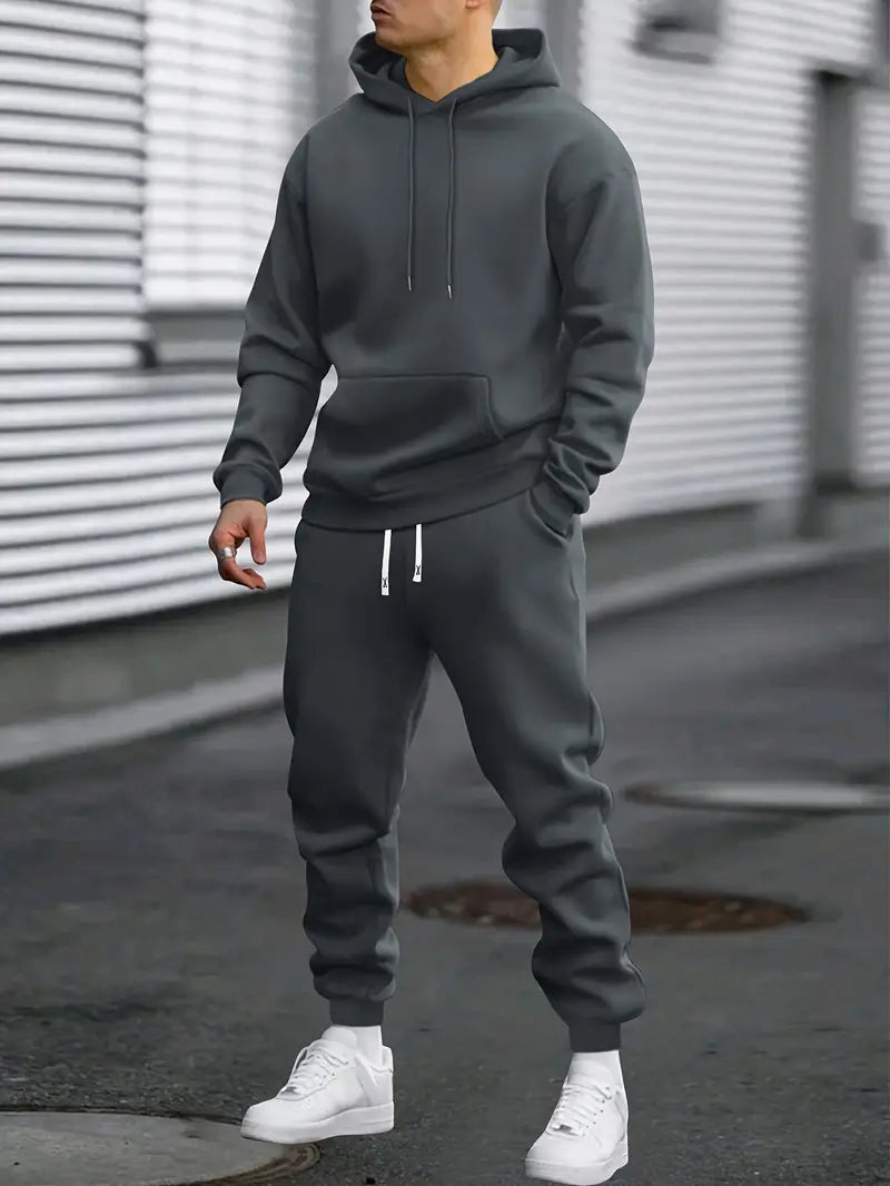 Men's Sporty Hoodie and Jogger Set