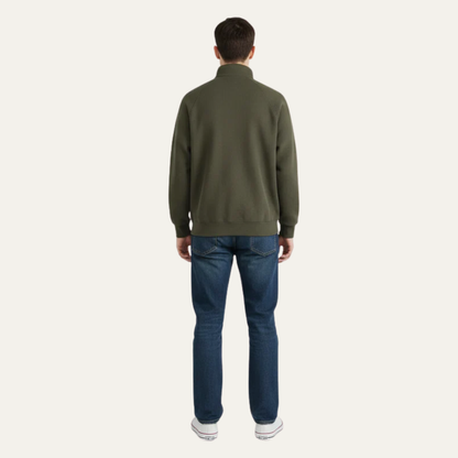 VogeLuxe | Men’s Soft Fleece Quarter Zip Sweater