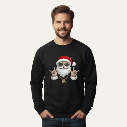 VogeLuxe | Men’s Graphic Santa Crewneck Sweatshirt