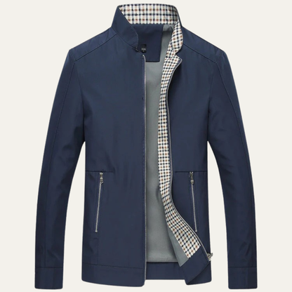 VogeLuxe | Men’s Summer Lightweight Plaid Lined Bomber Jacket