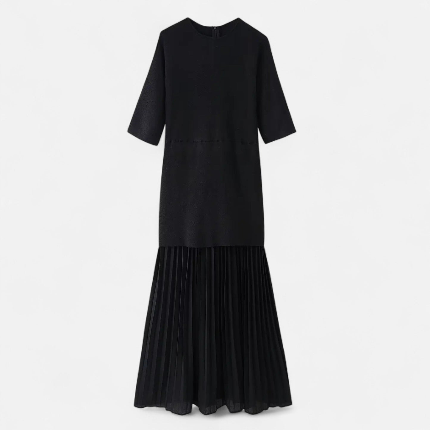 Classic Ladies Fall Pleated Dress