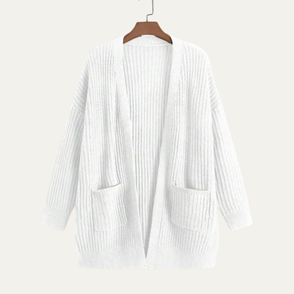 VogeLuxe | Women’s Longline Ribbed Cardigan