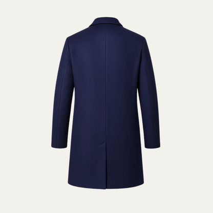 VogeLuxe | Men’s Classic Single-Breasted Long Overcoat